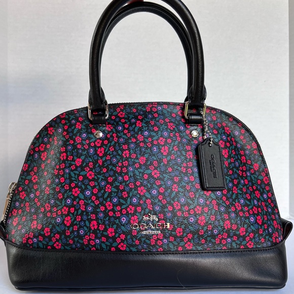 Coach New York Sierra Ranch Floral Print Satchel Bag - Picture 4 of 14